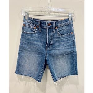 Madewell Mid-Length High-Rise Denim Shorts
